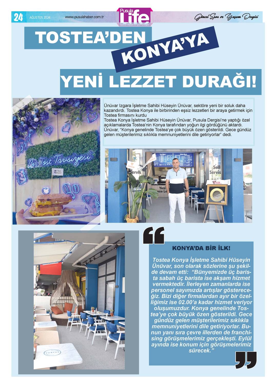 Konya'nın kültür ve magazin dergisi yeni sayısıyla okurlarıyla buluştu 24